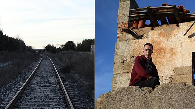 La vía en Fuentelcésped y Rodrigo