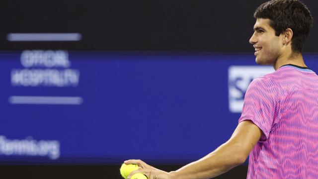 Carlos Alcaraz, en el Masters 1.000 de Miami 2024