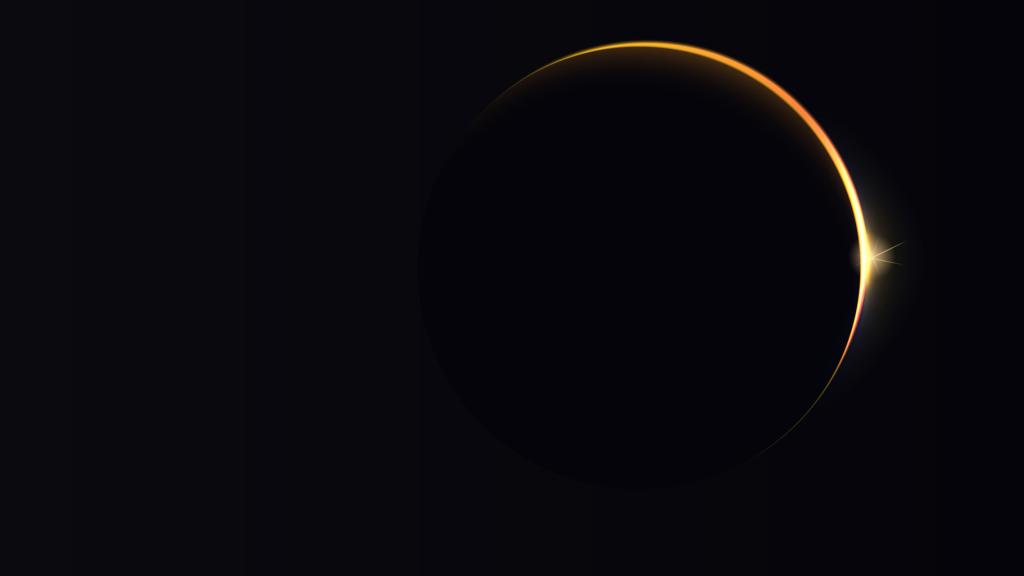 Imagen de archivo de un eclipse solar.