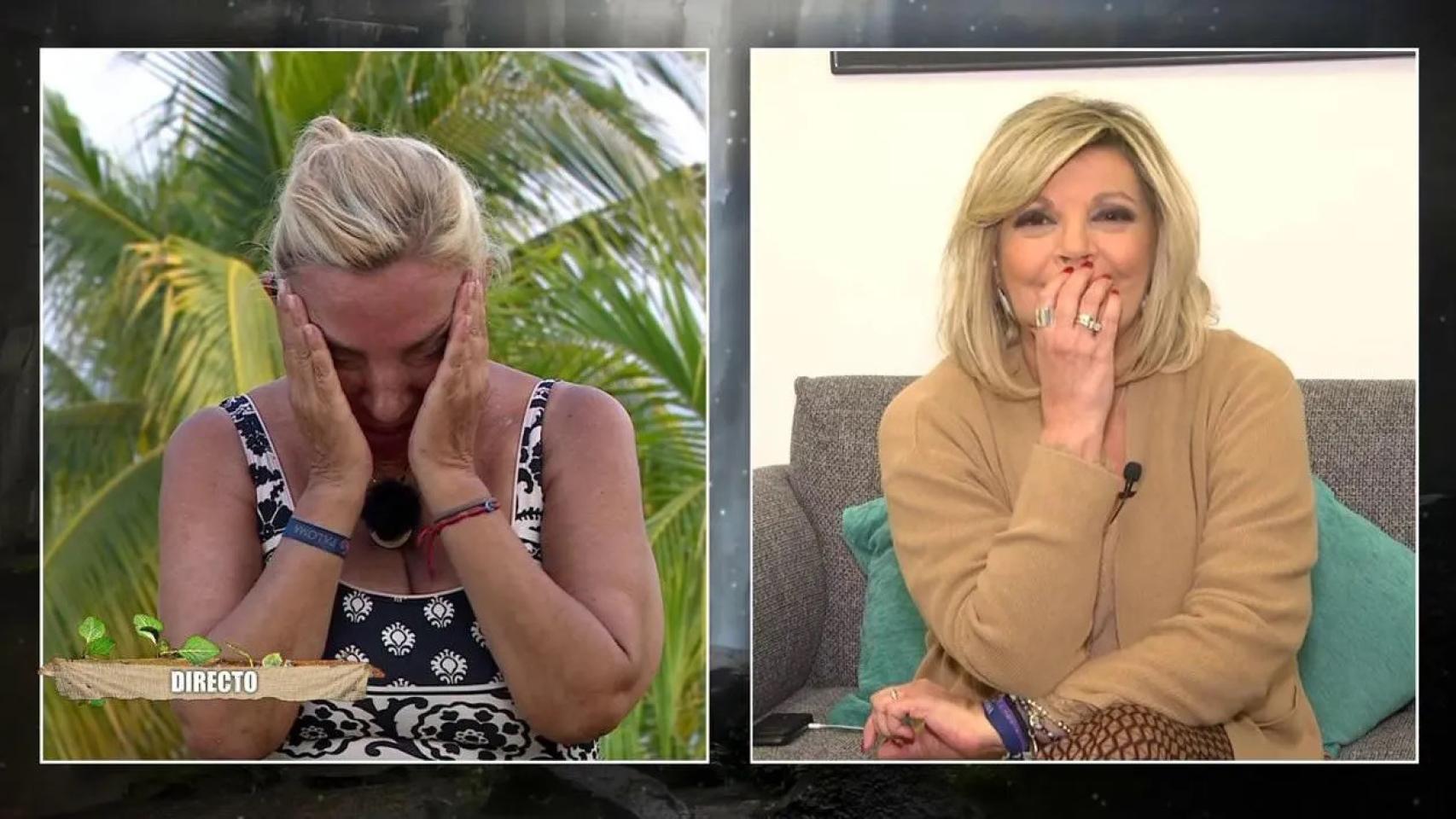 Terelu Campos reaparece en Telecinco: su estremecedora conversación con Carmen Borrego en 'Supervivientes'