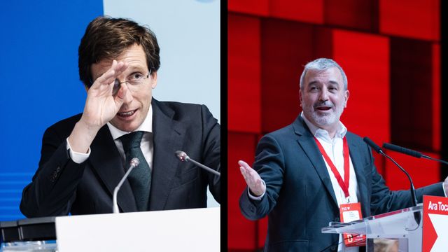 José Luis Martínez Almeida (i) y Jaume Collboni (d)