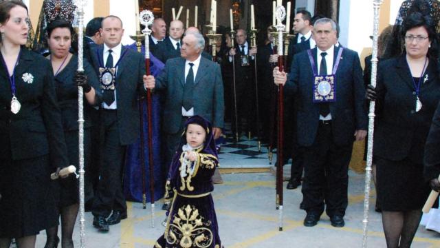 El Campanillero de la semana santa de Almogía.