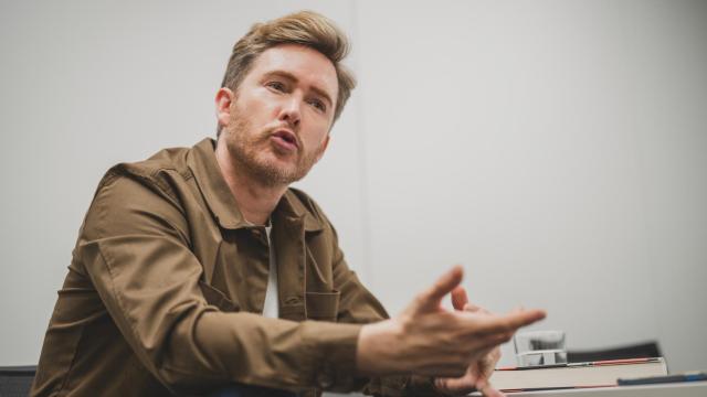 Pablo Rivero, durante la entrevista.