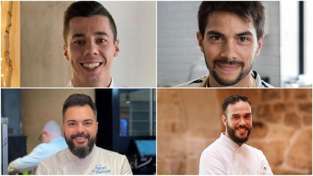 (Arriba) Adrián Espiño y Cristian Santiago (Abajo) Rubén González y Samuel Moreno.