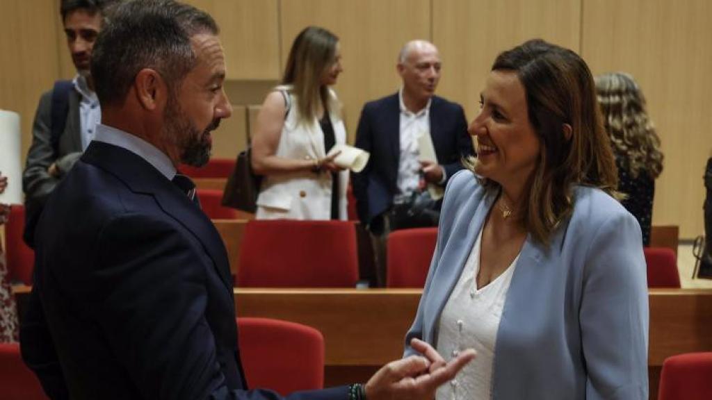 Juanma Badenas y María José Catalá, en el pleno municipal.