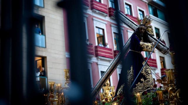 Cofradía 'El Rico' el Miércoles Santo en Málaga.
