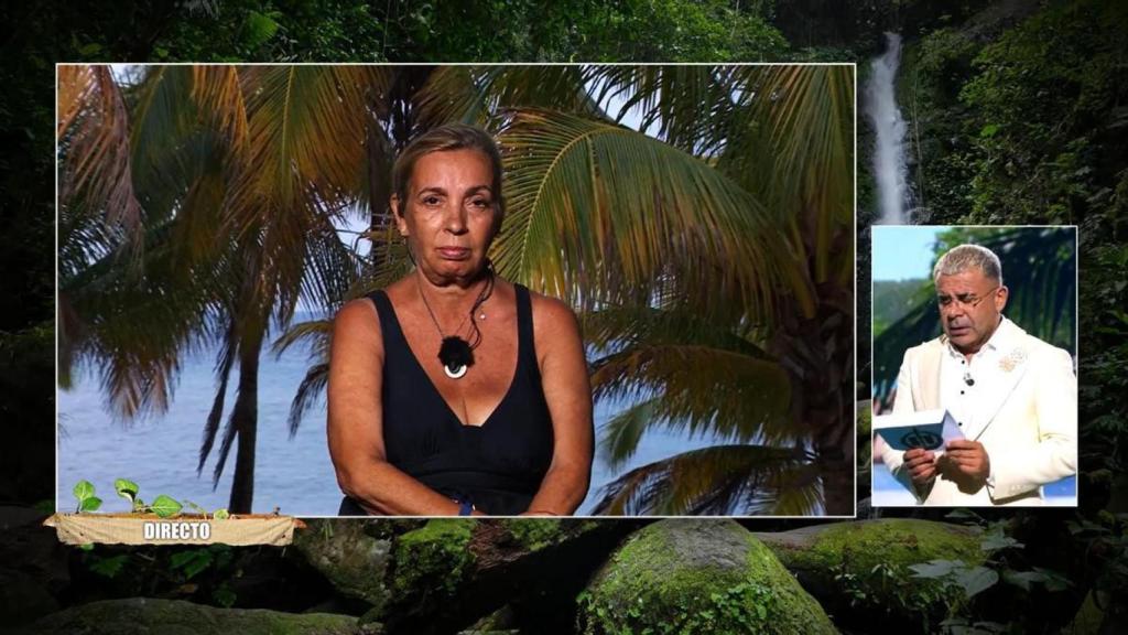 Carmen Borrego y Jorge Javier Vázquez en 'Supervivientes'.