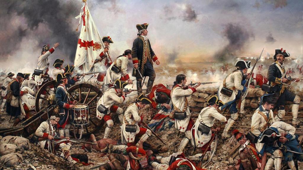 'Por España y por el Rey, Gálvez en América', obra de Augusto Ferrer-Dalmau.