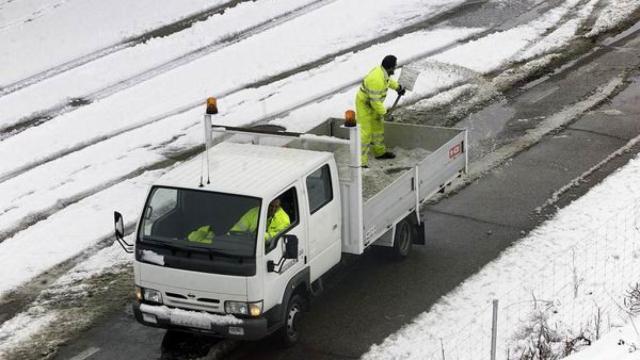 Nieve en las carreteras de Castilla y León