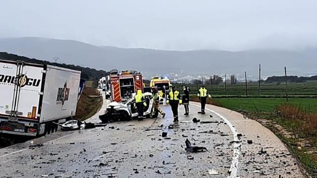 Imagen del accidente en Ágreda