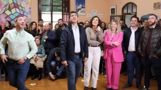 El vicepresidente segundo de Castilla-La Mancha, José Manuel Caballero, jugando a 'Las Caras'.