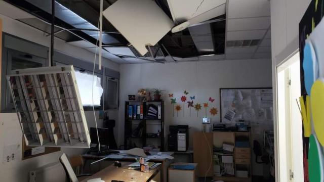 Robo en el colegio público Pastor Poeta en la localidad toledana de Ocaña. Fotos: Facebook del colegio