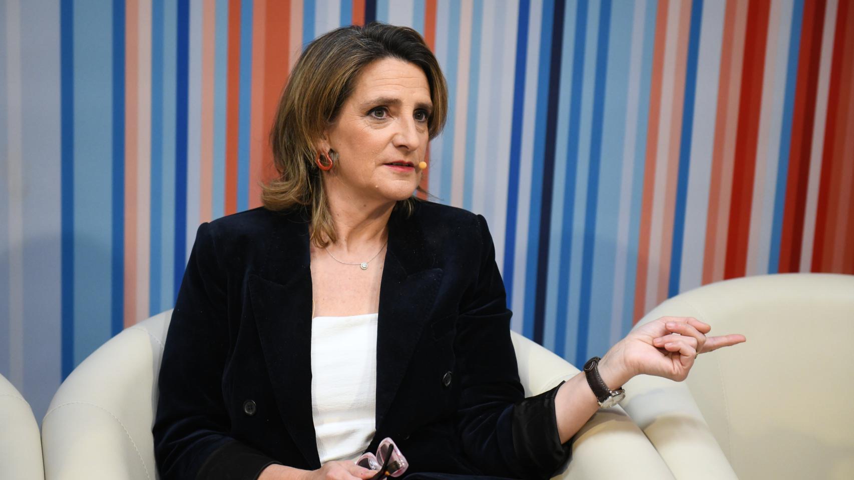 Teresa Ribera, en un debate sobre el clima hace unos días