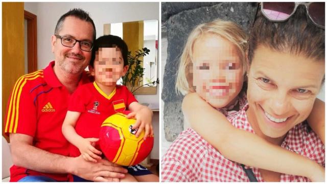Roberto, con su hijo, que está en Ecuador desde 2020, y Laura, con su pequeña, en Austria desde 2021.