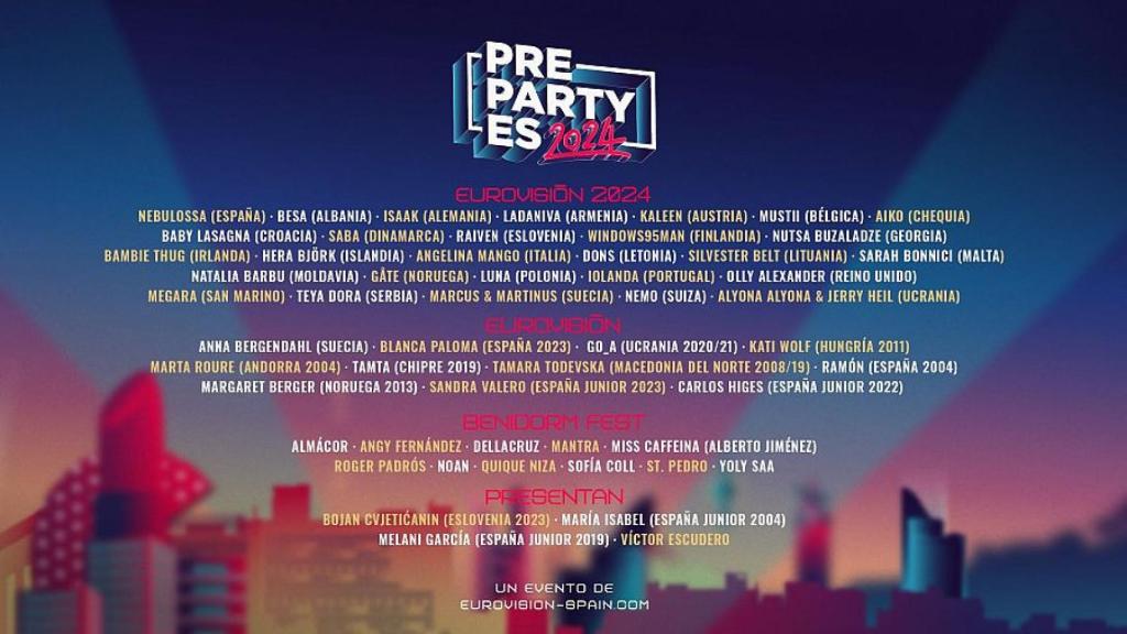 Programa de la PrePartyES 2024 de Madrid.