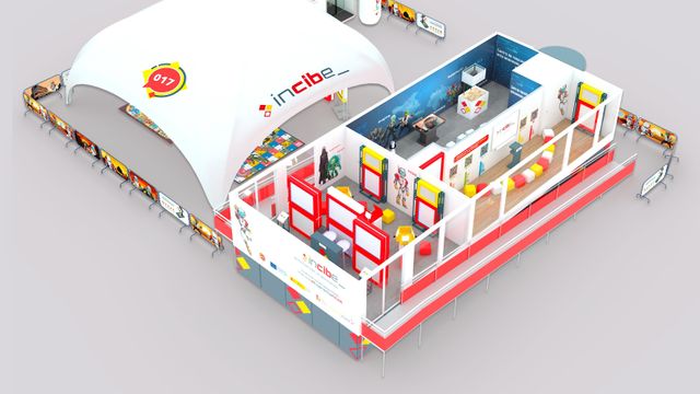 Así es la carpa con las actividades que ofrece la Experiencia Roadshow Incibe.