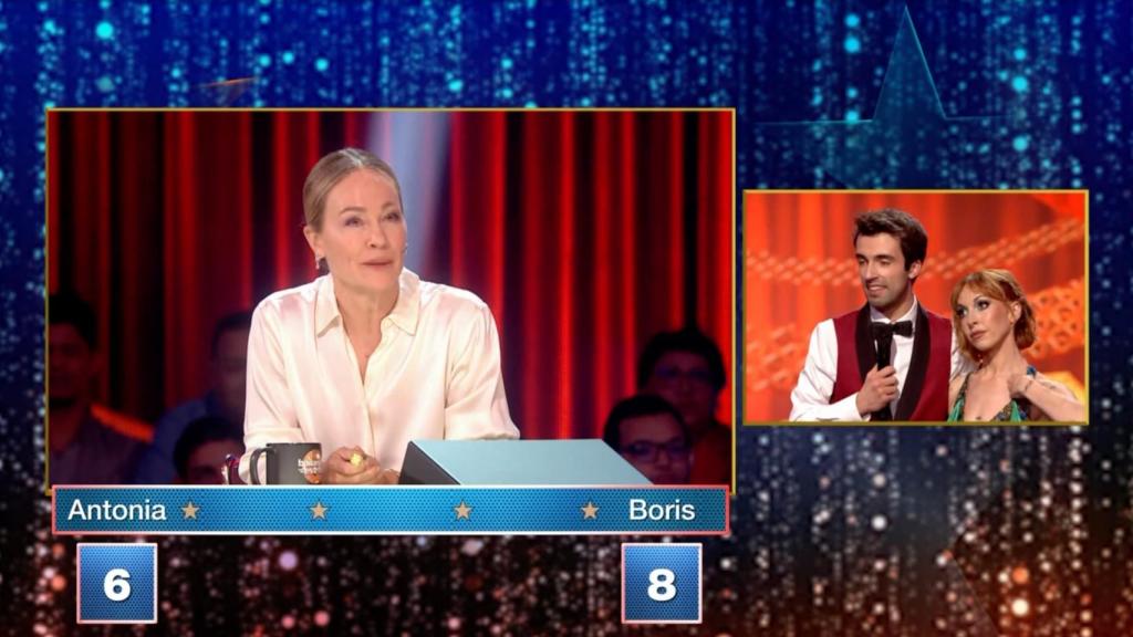 Julia Gómez Cora, Bruno Vila y Marta Blanco en 'Bailando con las estrellas'.