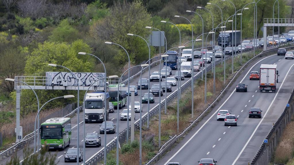 La autovía A-3 en las inmediaciones de Madrid.