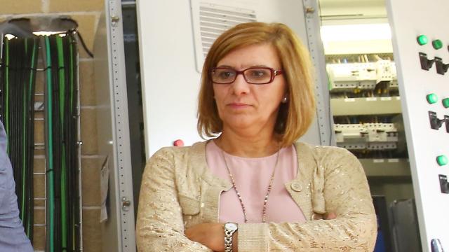 La alcaldesa de Fabero, Paz Martínez.