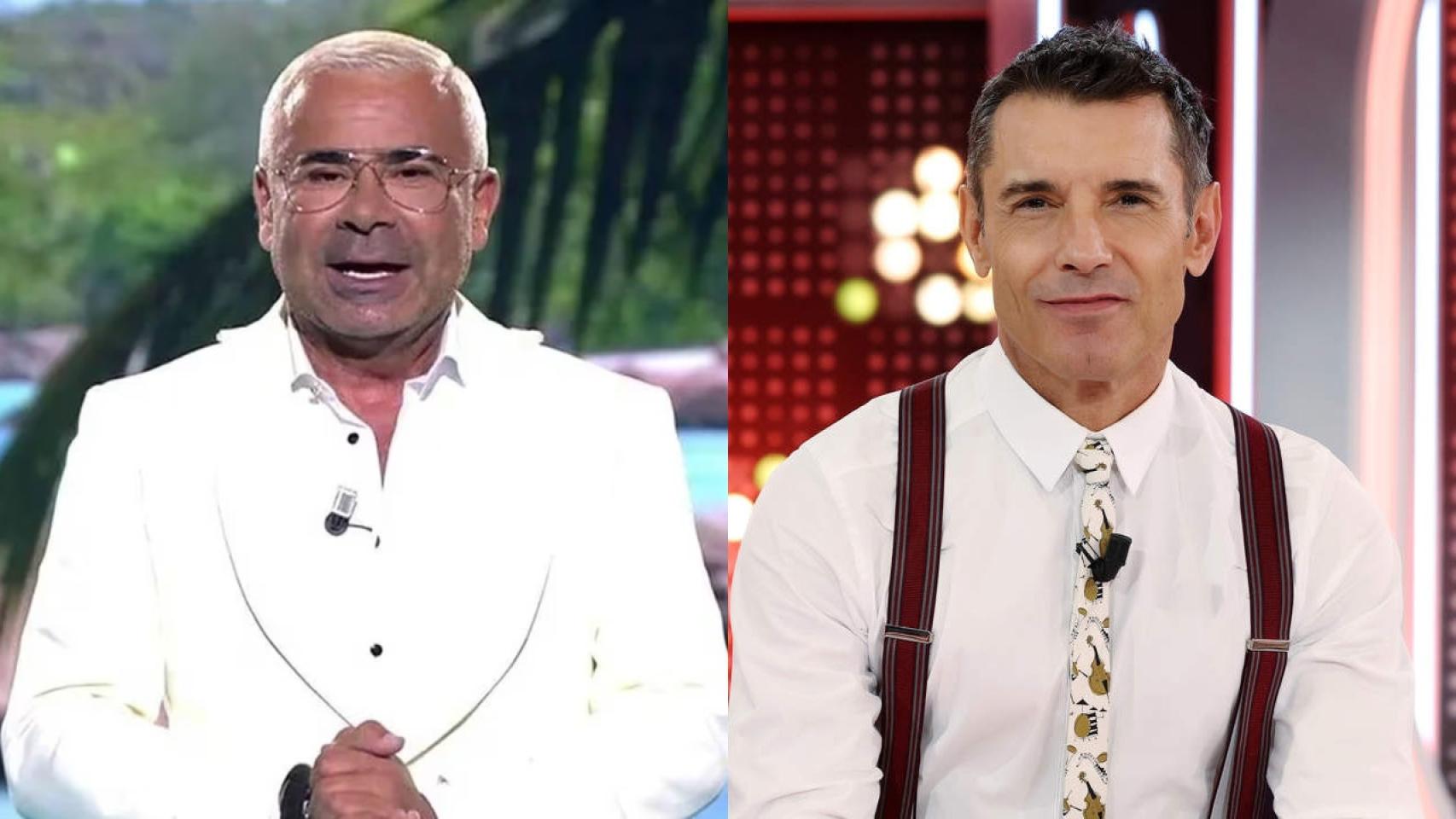 Jorge Javier Vázquez en 'Supervivientes' y Jesús Vázquez en 'Allá tú'.