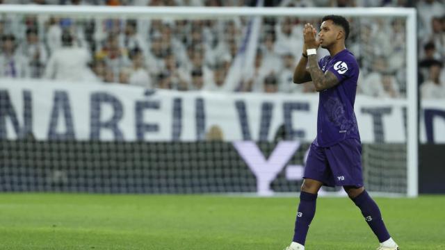 Rodrygo, en el Santiago Bernabéu