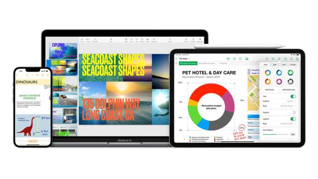 Suite de iWork de Apple.