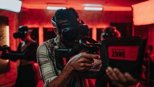 Un jugador de Virtual Zone.