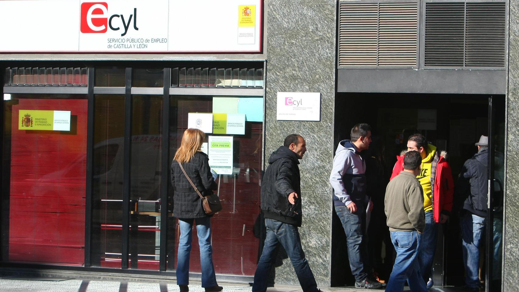Imagen de una oficina del Ecyl en Ponferrada
