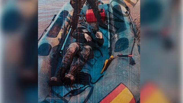 Uno de los soldados muertos en el lago de Cerro Muriano.