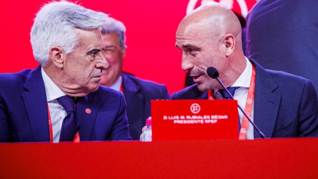 Pedro Rocha y Luis Rubiales, en una imagen de archivo.