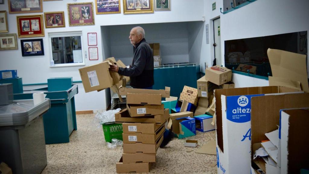 José Miguel trabajando.
