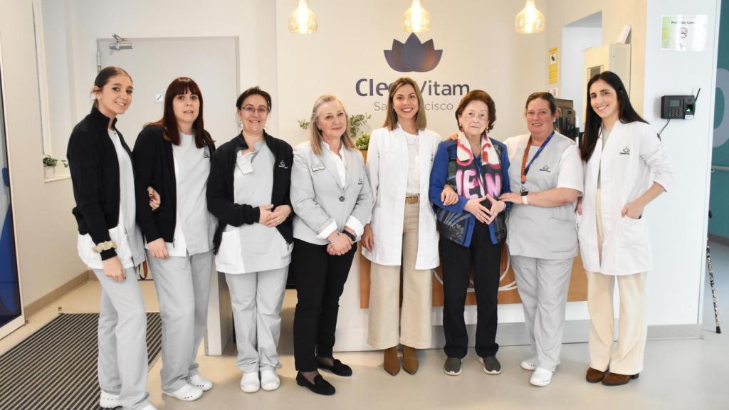 Parte del equipo de la residencia
