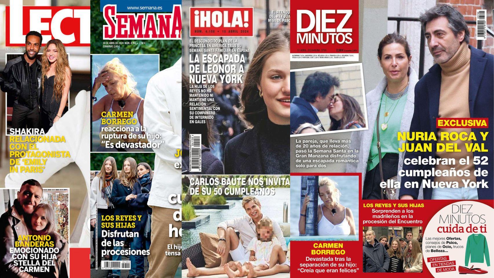 Kiosco rosa: los apasionados besos de Nuria Roca y Juan del Val en Nueva York durante la celebración del cumpleaños de ella