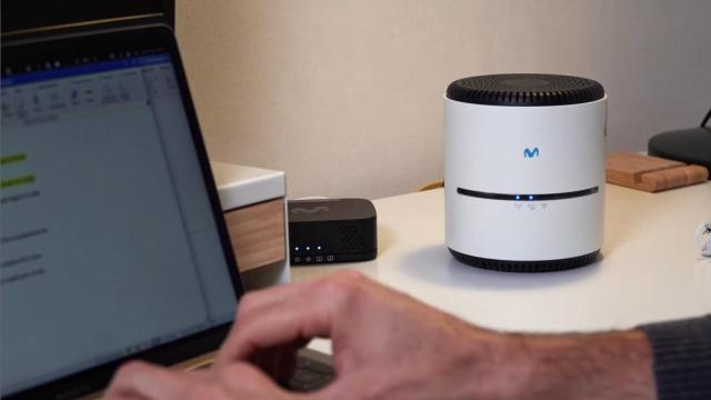 Instalación de fibra FTTR de Movistar