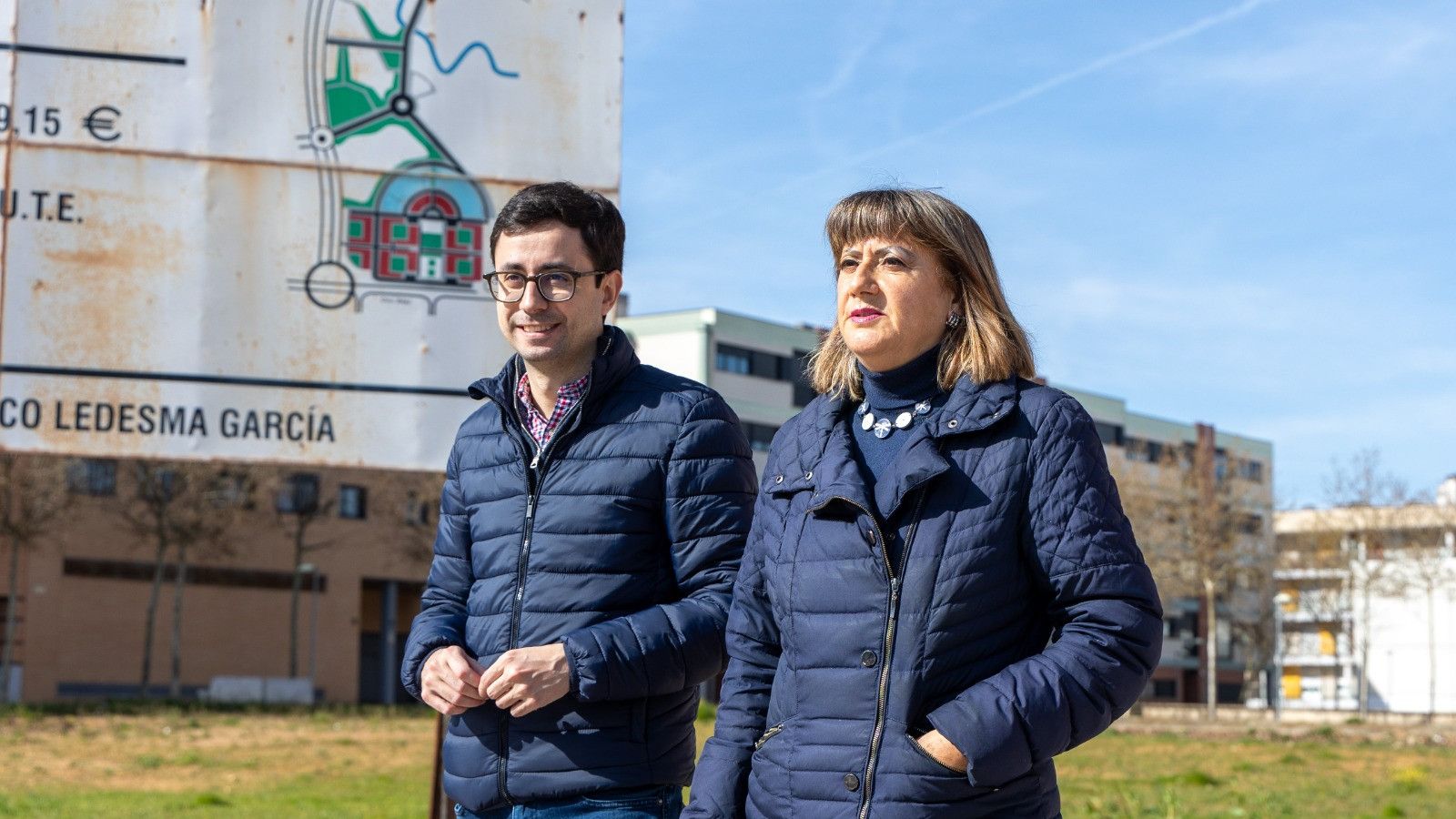 Los concejales socialistas José Luis Mateos y María García