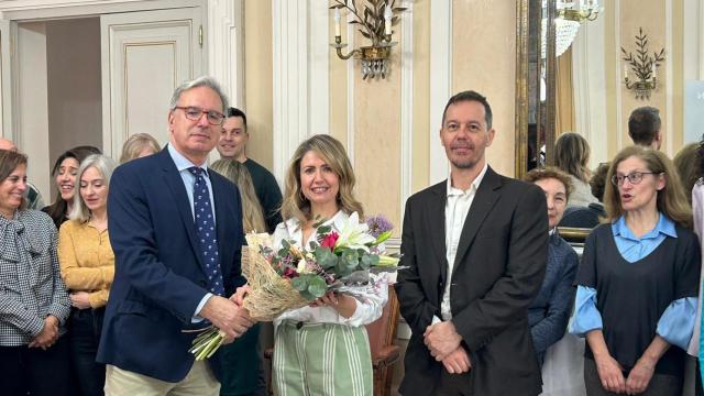 Laura León de Castro en el acto de despedida de la Subdelegación de Palencia