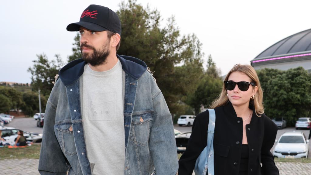 Gerard Piqué y su pareja, Clara Chía, en una fotografía tomada en Madrid, en mayo de 2023.