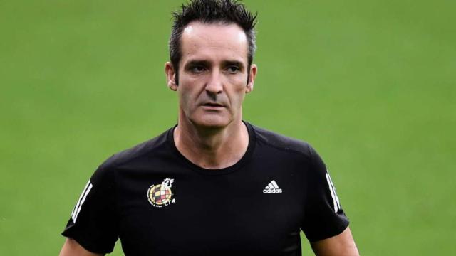 Sobrino Magán durante un partido.