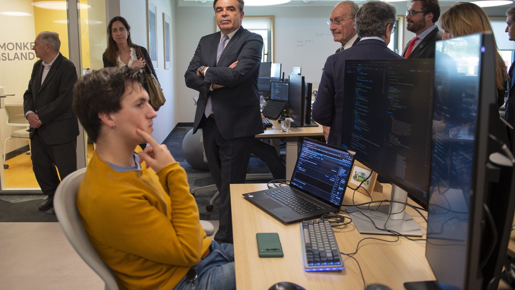 El vicepresidente de la Comisión Europea, Margaritis Schinas, en su visita a España esta pasada semana.