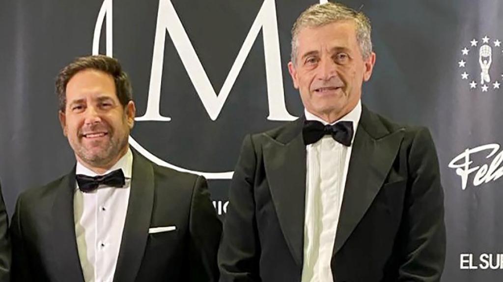 Los doctores premiados Roberto Mongil y Manuel Baca.
