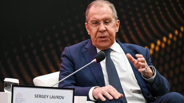 Lavrov en un foro de seguridad en Turquía en enero de 2024.