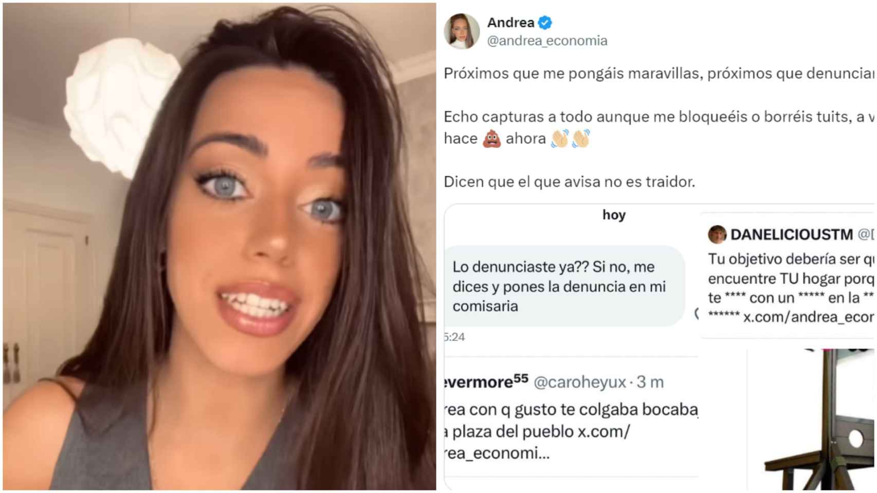 La influencer Andrea Romero.