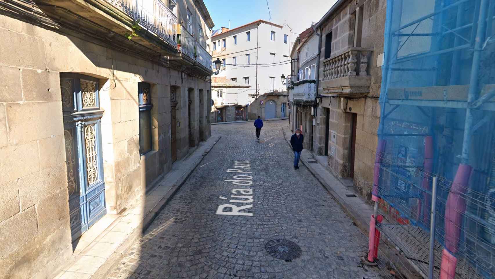 Rúa do Pazo, en el barrio vigués de Bouzas.
