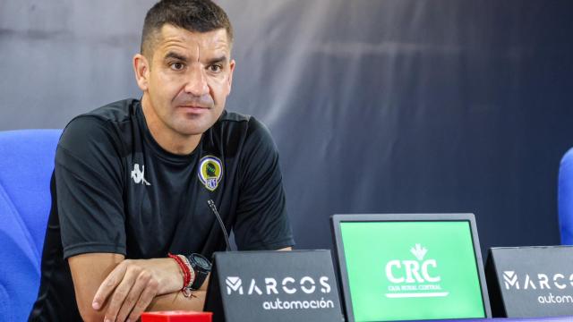 El entrenador del Hércules, Rubén Torrecilla.