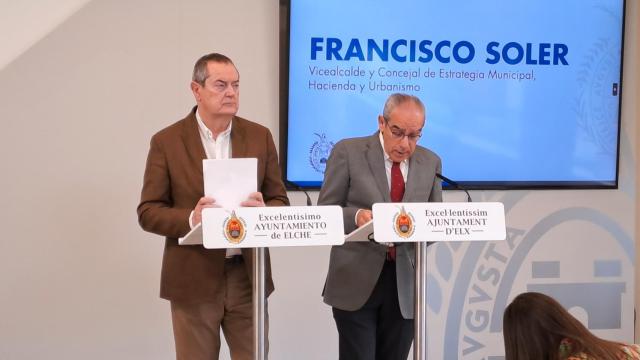 Antonio Martínez y Francisco Soler este viernes en la presentación de datos de Pimesa.