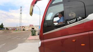 Un autocar en Palencia