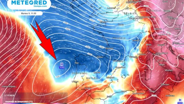 Las bajas presiones que afectarán a España en la segunda semana de abril. Meteored.