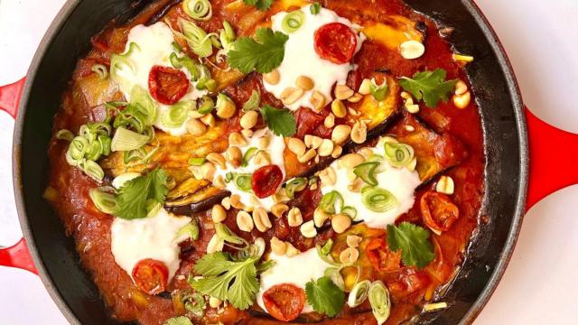 Berenjenas con tomate y mucho sabor