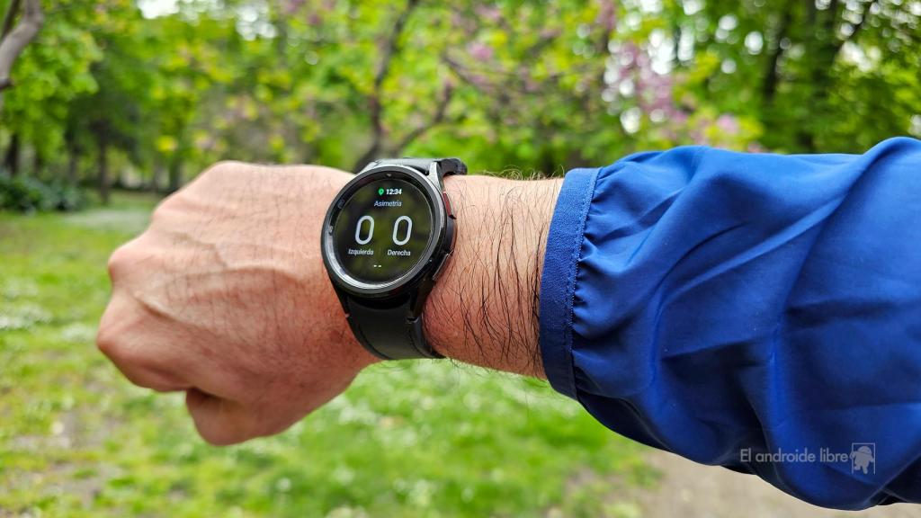 La puntuación de asimetría en el Galaxy Watch 6