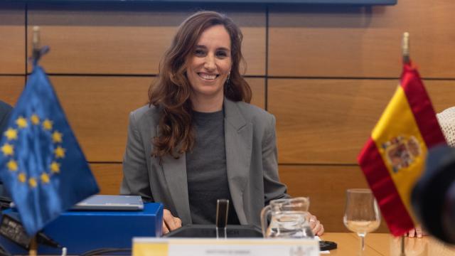 Mónica García, ministra de Sanidad, antes de comenzar el Consejo Interterritorial del Sistema Nacional de Salud.